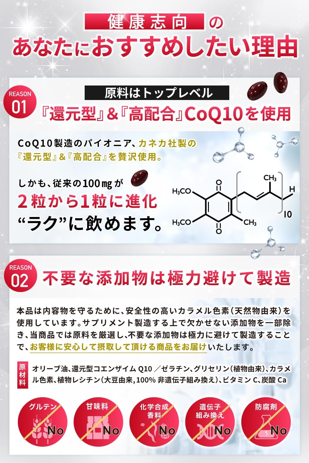 コエンザイムQ10 1粒100mg【60粒×1袋 60日分】